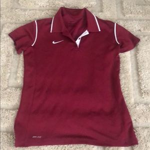 Maroon Nike Polo